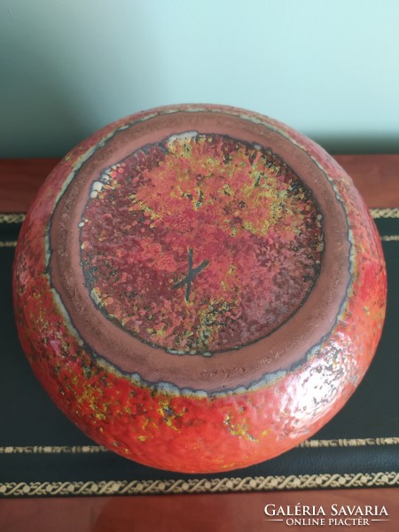 Tófej:-retro larger size pot, flawless, diameter 21 cm