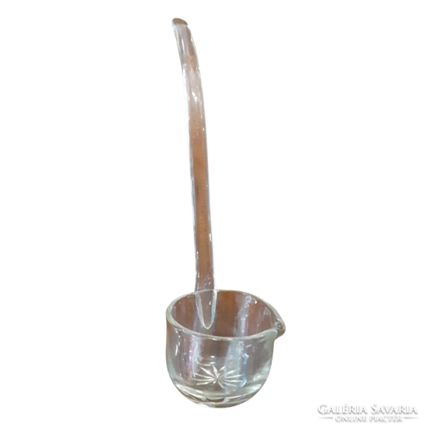 Cut glass ladle m01560