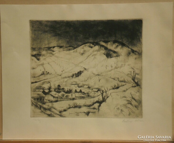 István Szőnyi (1894-1960): winter landscape