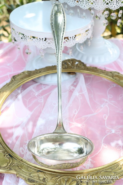 Silver plated ladle