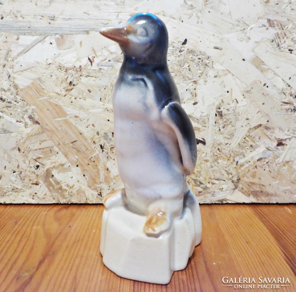 Old faience penguin figure