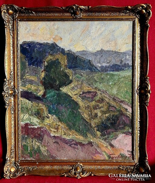 János Gyelmis Lukács (1899 - 1979): Buda landscape