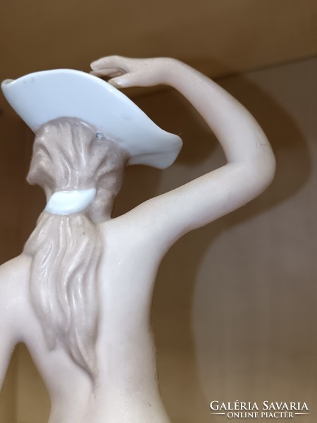 Extremely rare Wallendorf nude woman with hat