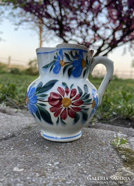 Bélapátfalvi, Apatfalvi folk painted hard terracotta jug