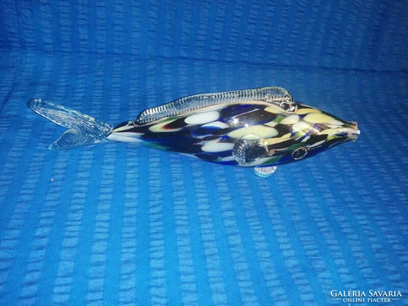 Retro glass fish 29 cm (a12)