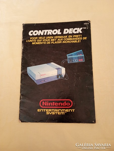 Instruction manual nintendo entrainment system Dutch and French 1987