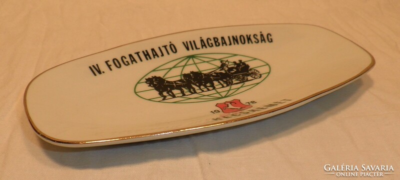 ZSOLNAY PORCELÁN. FOGATHAJTÓ VILÁGBAJNOKSÁG 1972 KECSKEMÉT