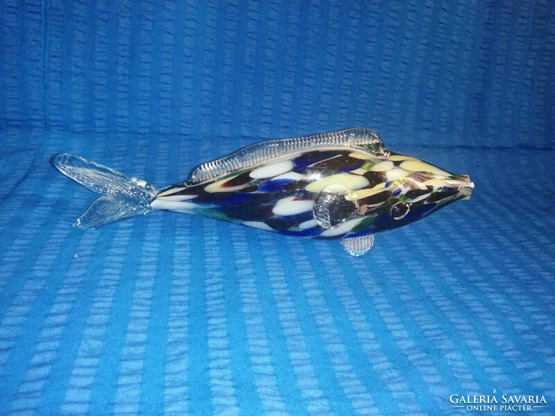 Retro glass fish 29 cm (a12)