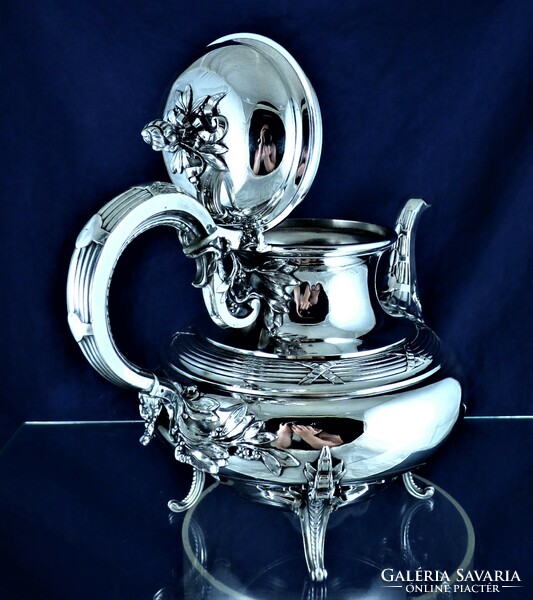 Dazzling, antique silver pourer, Paris, ca. 1880!!!