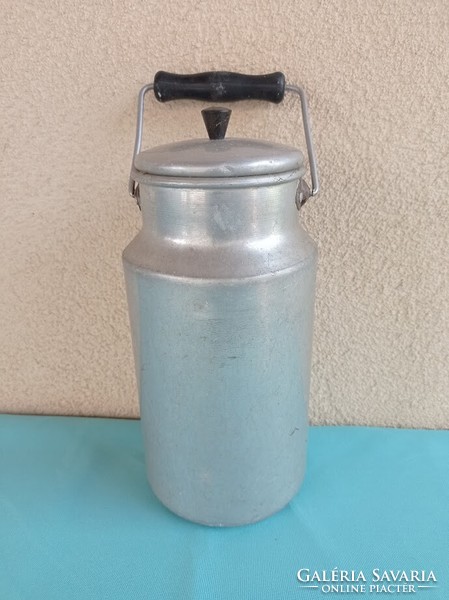 Retro aluminum milk jug