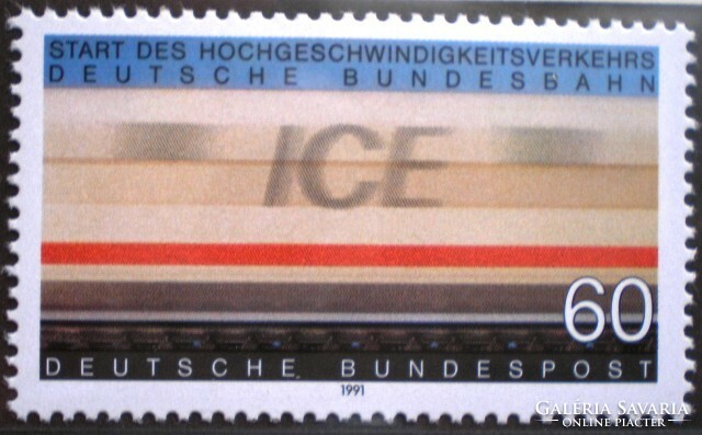 N1530 / 1991 Németország Az "Intercity-Express"-vonat bélyeg postatiszta