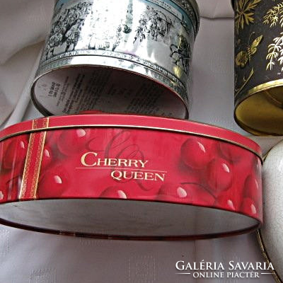 Embossed metal cherry queen box