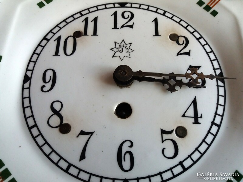 Junghans kitchen art nouveau ceramic wall clock