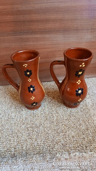 Glazed ceramic wall jug