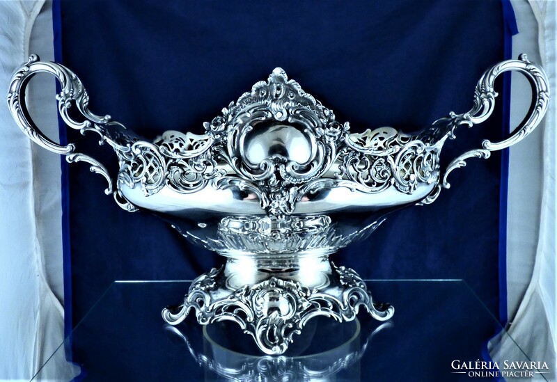 Breathtaking, antique silver centerpiece, German, ca. 1890!!!