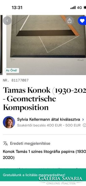 Tamás Konok screen print!