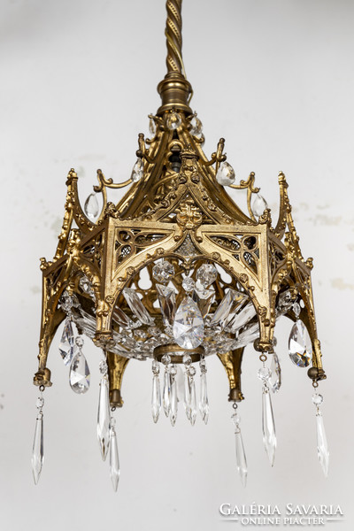 Gilded bronze Renaissance style chandelier