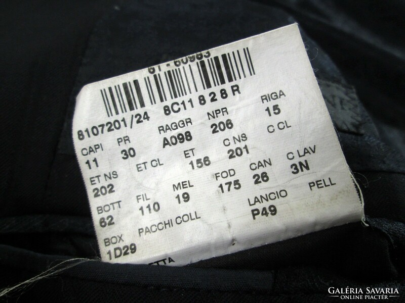 Original Corneliani (l/xl - size 50) elegant very serious men's dark striped super 120 wool jacket