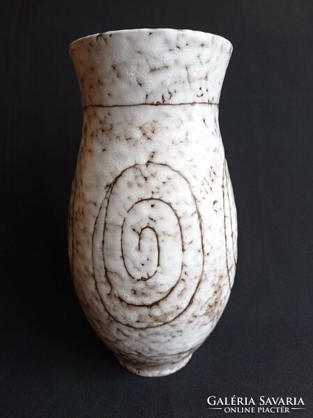 Retro Hódmezővásárhely ceramic vase 30 cm!