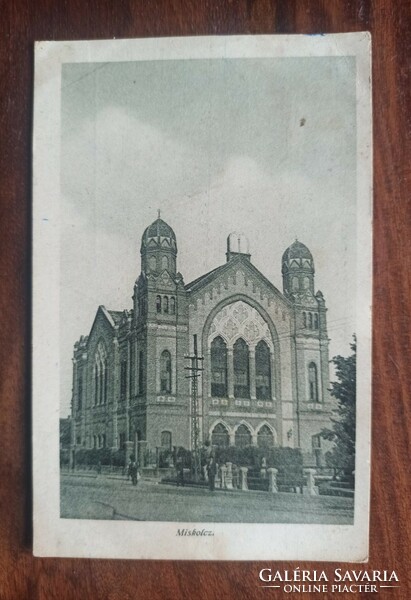 Miskolc/Miskolcz synagogue postcard.