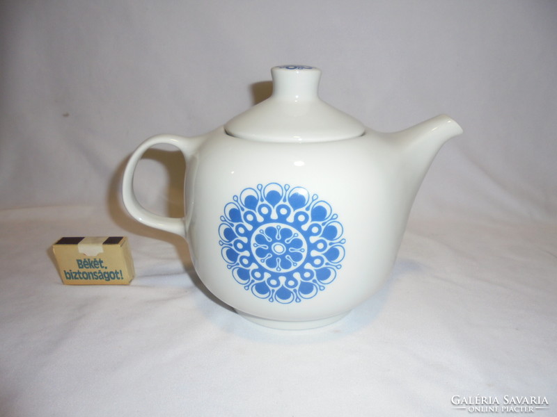 Retro lowland porcelain teapot, spout - canteen pattern