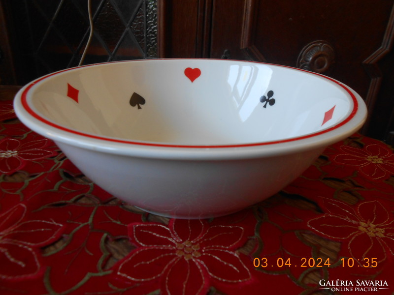 Zsolnay card pattern bowl