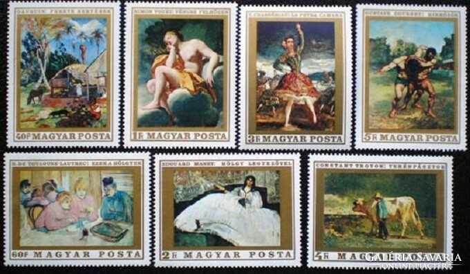 S2545-52 / 1969 Festmények VI. bélyegsor postatiszta