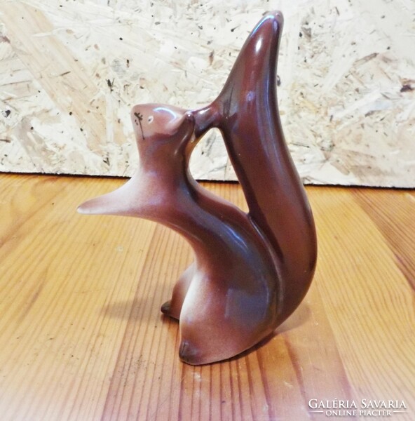 Art deco porcelain squirrel