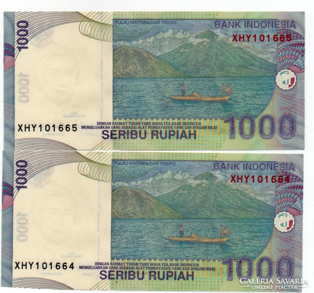 1.000  Rúpia   2 db Sorszámkövető  2013       Indonézia