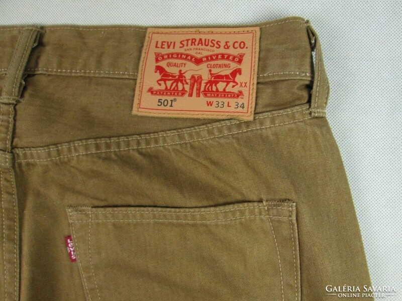 Original Levis 501 (w33 / l34) men's light brown jeans