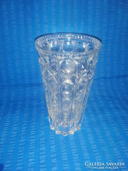Retro glass vase 19 cm high (a15-1)