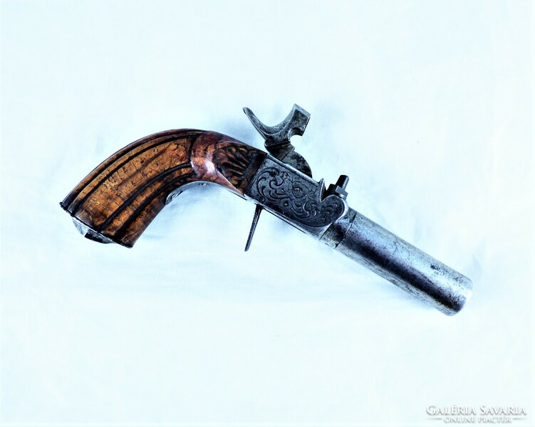 Beautiful, antique, front-loading pistol, Belgium, ca. 1820!!!