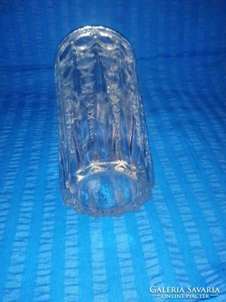 Retro üveg váza  19 cm magas ( A15-1)