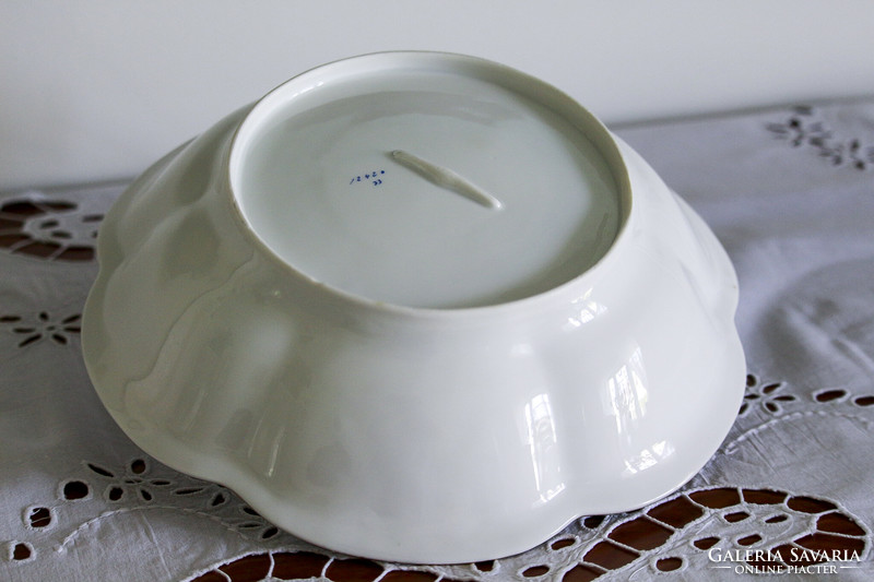 90-year-old bowl from a Czech manufactory, with cobalt blue-gold decoration.