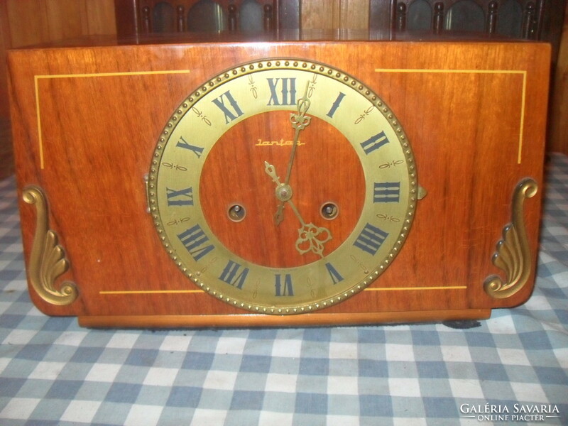 Amber mantel clock, rare