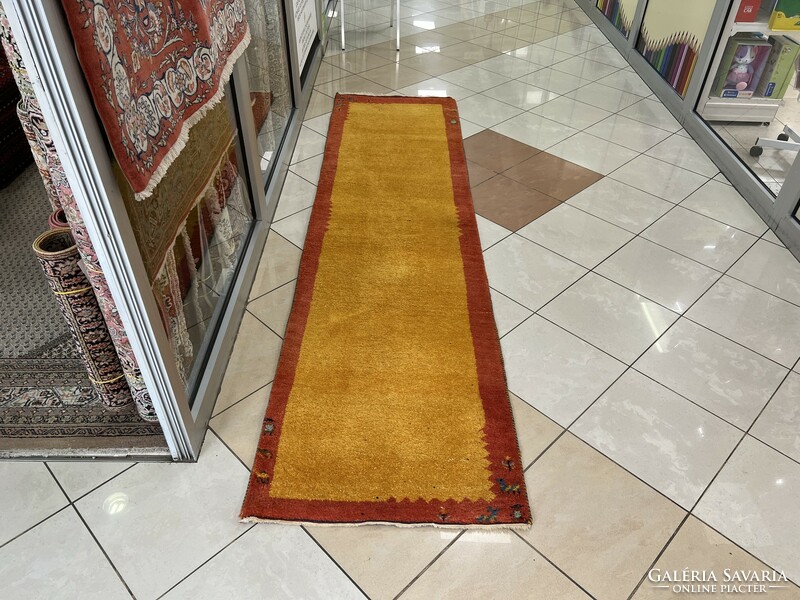 3563 Indian gabbeh hand knot wool running rug 80x300cm free courier