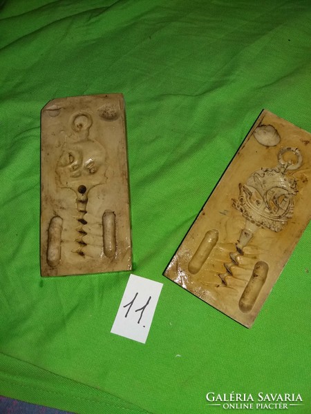 Mold for casting antique metal mold Art Nouveau ornament corkscrew as shown 11.
