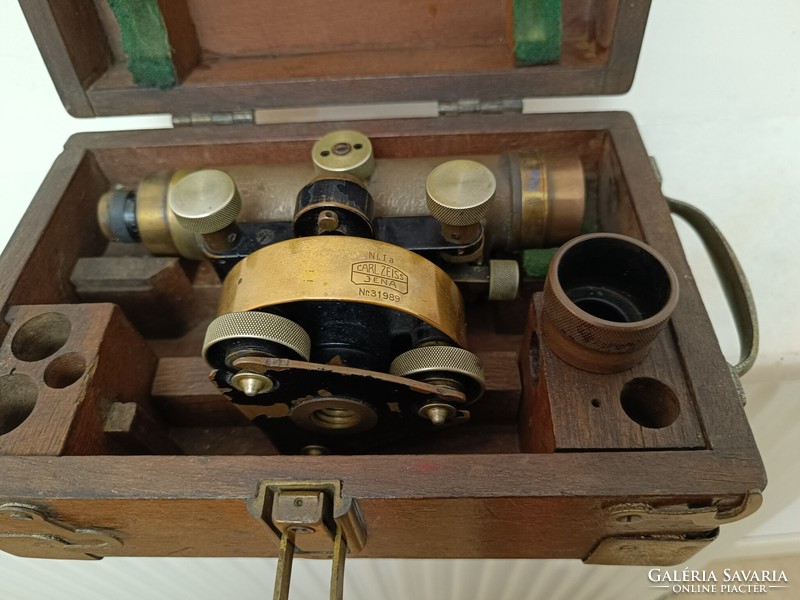 Antique surveying tool theodolite theodolite tool geodesic instrument zeiss level 1900s 8481