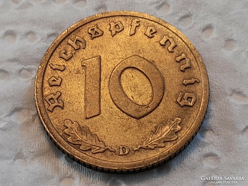 10 Reichspfennig 1938 D. Németország