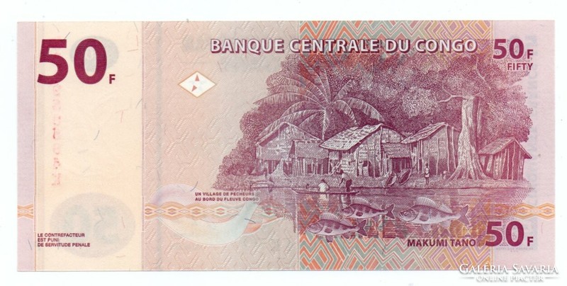 50 Francs 2013 Congolese
