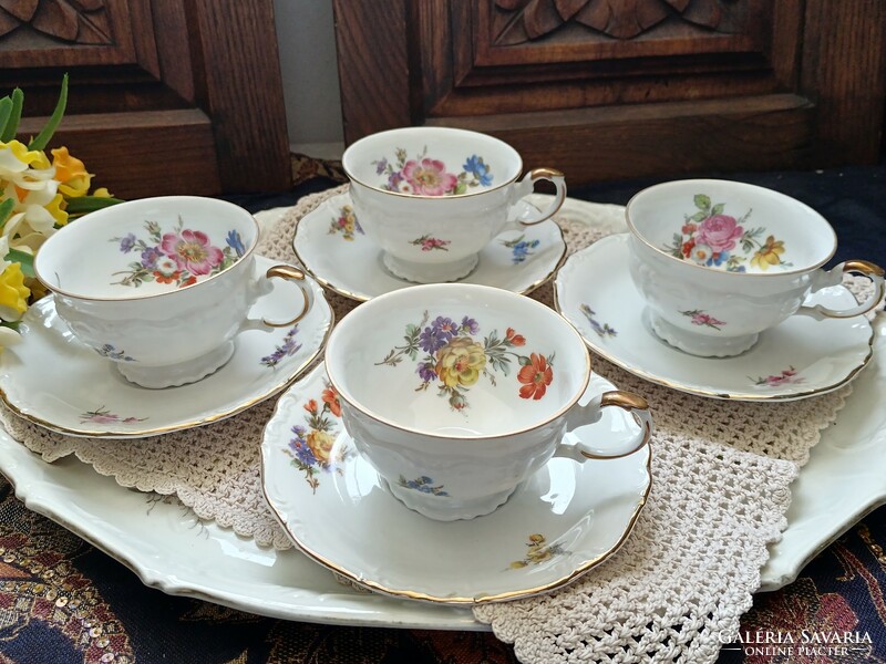 Mária theresia edelstein porcelain tea set for 4 people