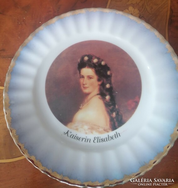 SISSY arcképes antik tányér ritkaság