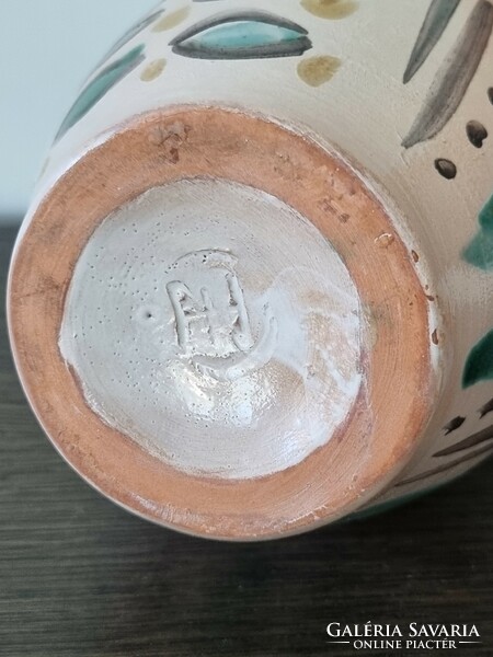 Miska ceramic vase of applied arts - Esther Zákány