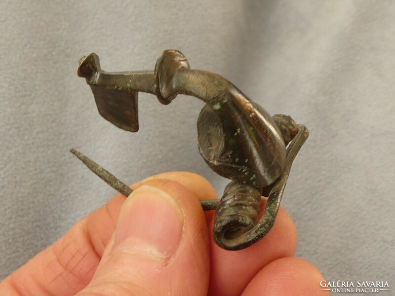 Antique Roman fibula original Roman era bronze fibula Roman clothespin brooch from legacy