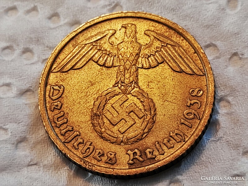 10 Reichspfennig 1938 D. Németország