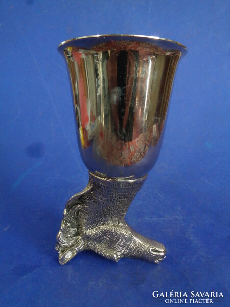 Marked hunting cup with horse, head cup