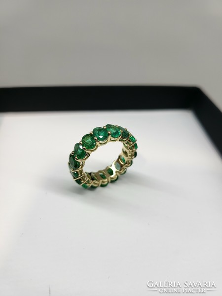 (7.2Ct) eternity emerald ring / memory ring