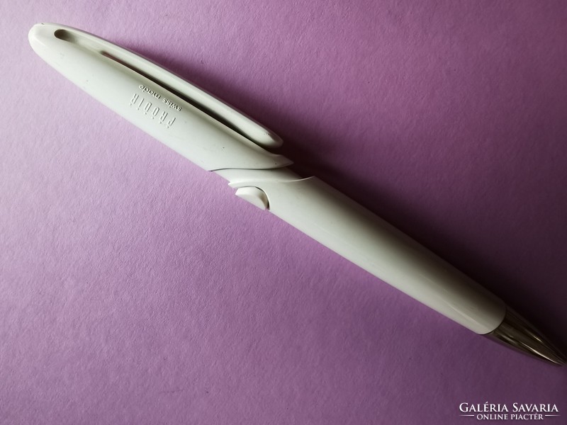 Vintage white pordir ballpoint pen swiss made