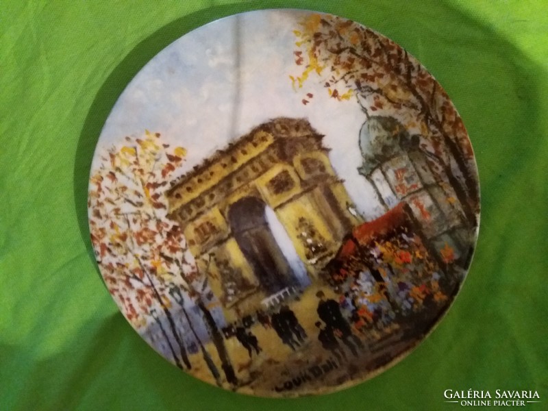 1970. Luis Dali festményével díszített LIMOGES francia porcelán tányér A DIADALÍV 18 cm GYŰJTŐI