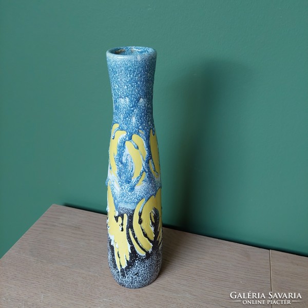 István from Transylvania retro fat lava ceramic vase with free shipping